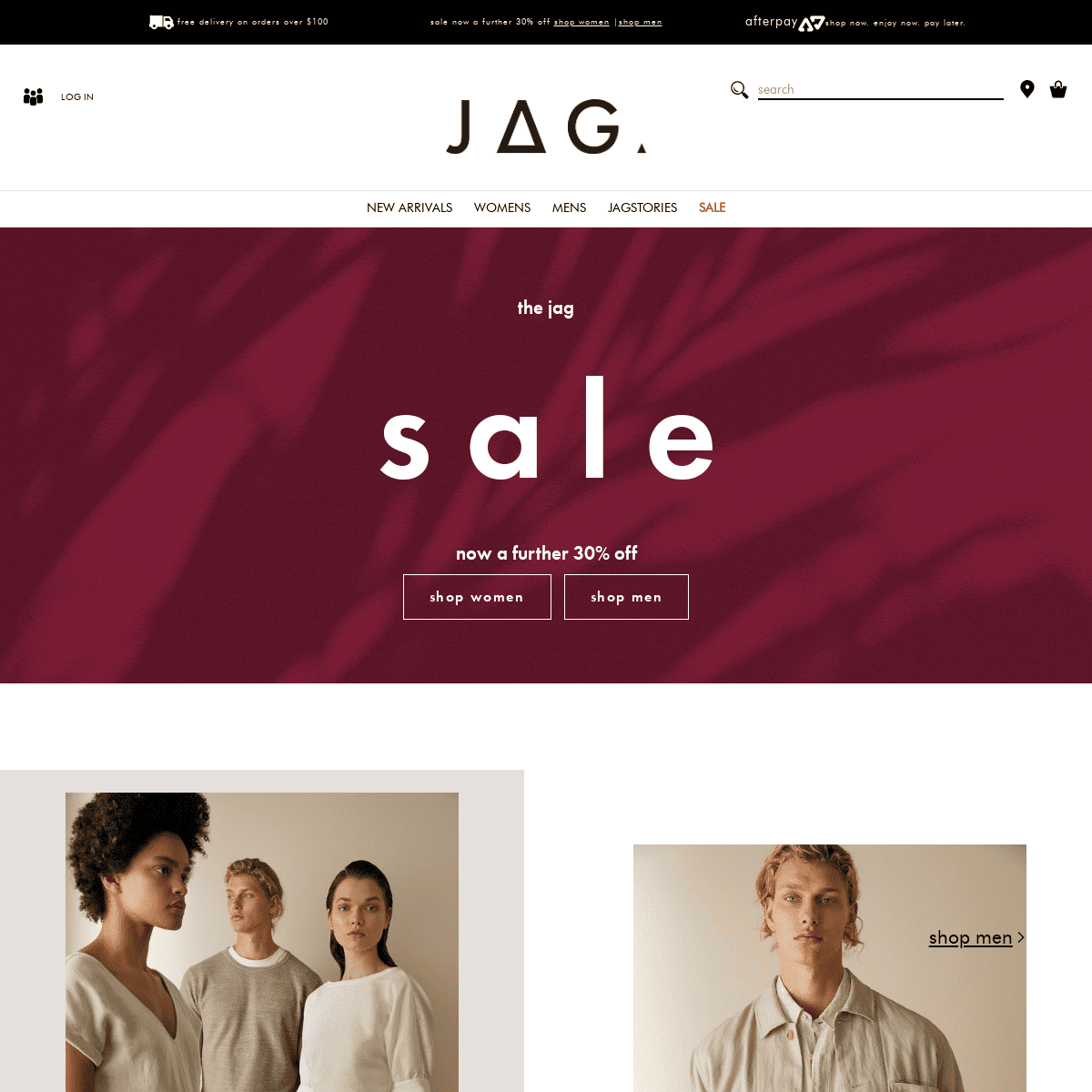 JAG | Australian Womens & Mens Fashion | Official Site