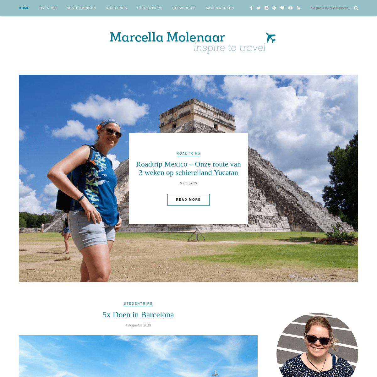 Marcella Molenaar - Inspire to Travel! - Ver weg of dichtbij huis; er is zoveel moois te ontdekken!