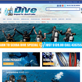Dive Shop - Scuba Diving & Snorkeling Gears | Dive Imports Australia