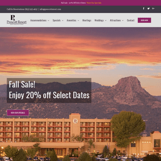 Prescott AZ Resort, Hotel & Conference Center - 20% Off Fall Sale