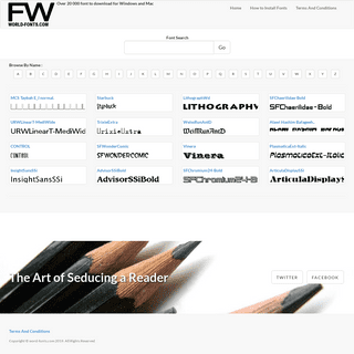 A complete backup of world-fonts.com