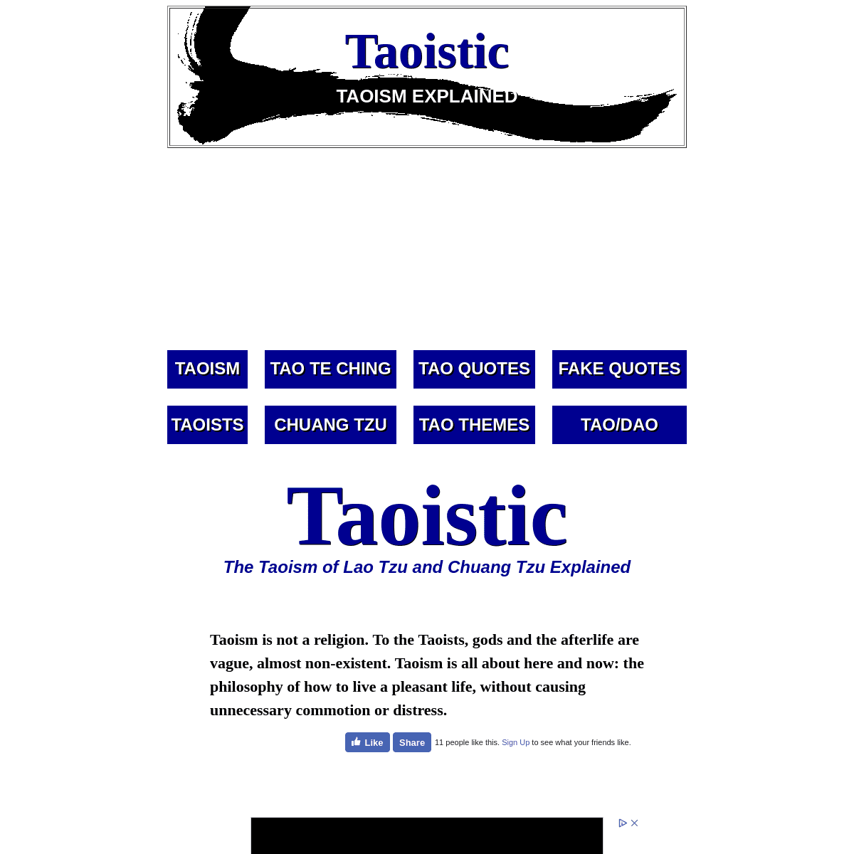 A complete backup of taoistic.com