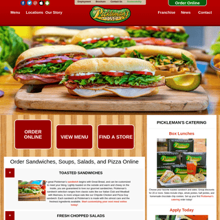 Order Sandwiches Online | Pickleman's
