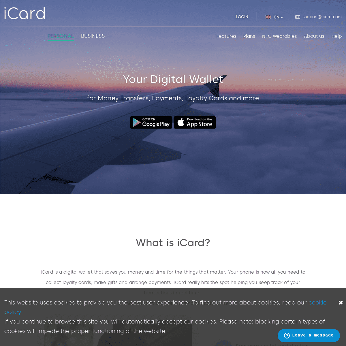 iCard - The digital wallet you can trust. No monthly fees. Plenty of opportunities. Bank grade security.