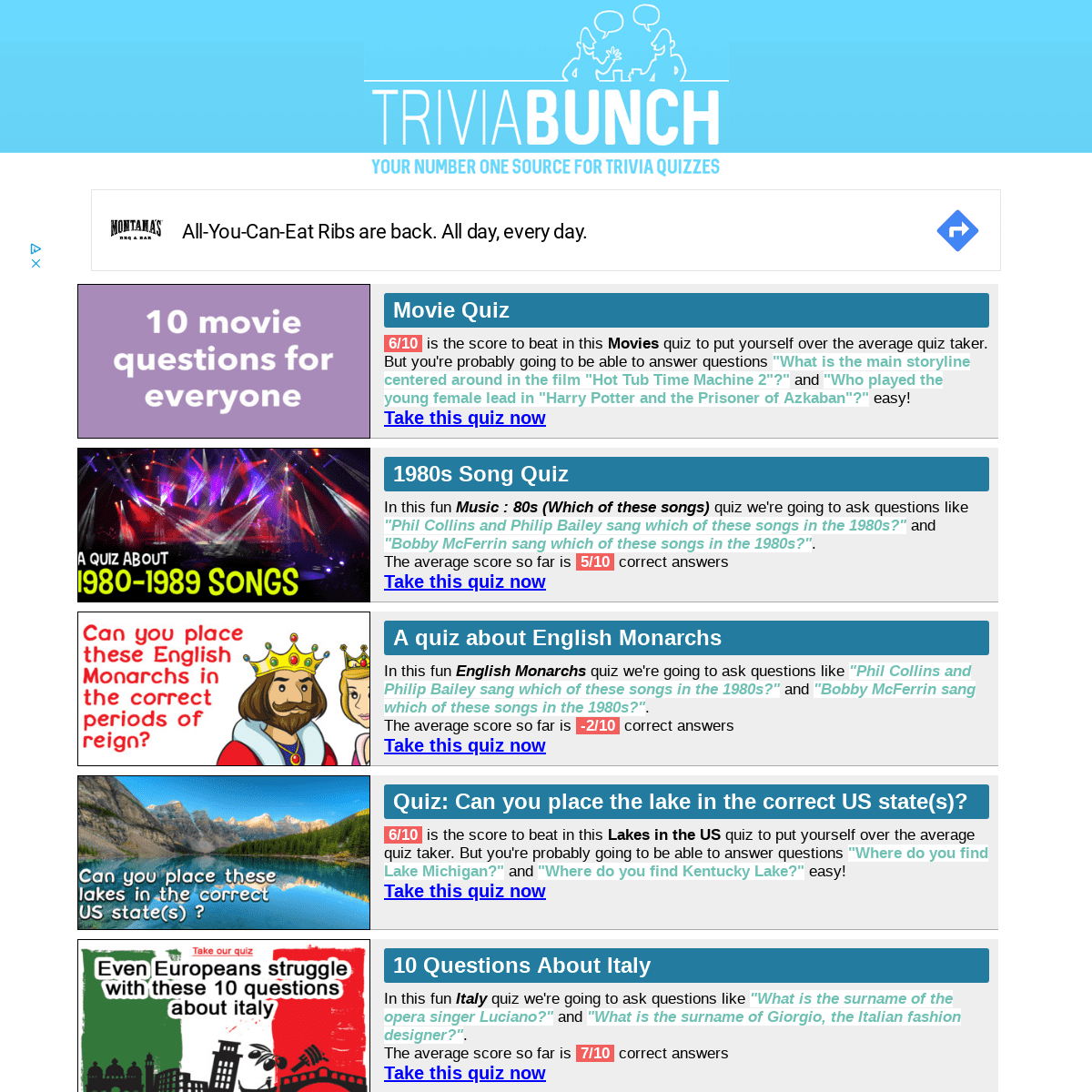 TriviaBunch.com