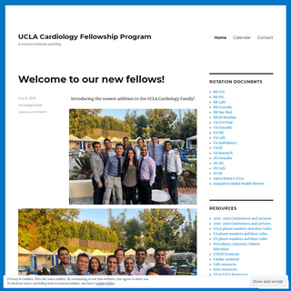 UCLA Cardiology Fellowship Program – A resource website and blog