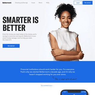 Betterment: The Smart Money Manager | Save. Invest. Retire.