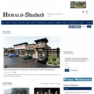 Herald-Standard Homepage | Your Online Local News Source