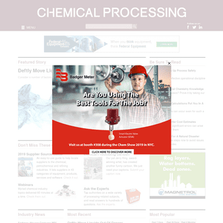 A complete backup of chemicalprocessing.com