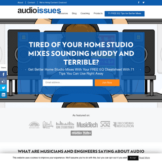 Audio Issues - Audio Production Tips for Home Studio Musicians : Audio Issues