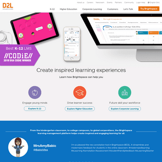 D2L | Creators of the Brightspace Learning Management System Software (LMS Software) 