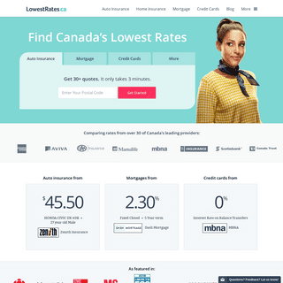 Find the Lowest Rates. Just like that. | LowestRates.ca