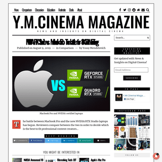 Y.M.Cinema - News and Insights on Digital Cinema