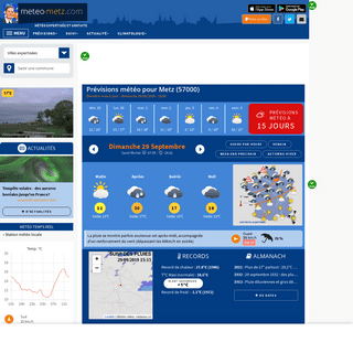 Météo Metz (57000 - FR) - 1er site météo pour Metz et sa région - previsions gratuites à 15 jours