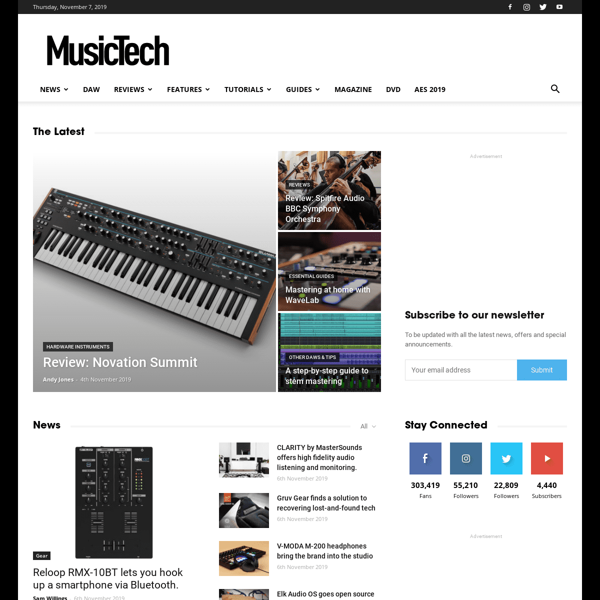 A complete backup of musictech.net