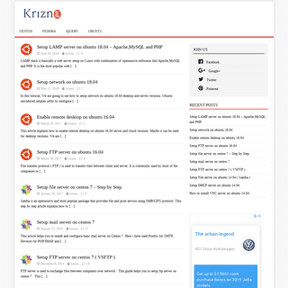 Krizna: Linux Tutorials - Linux server configurations