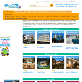 Hoteluri Litoral 2020, Cazare pe litoral 2020, Oferte de cazare pe litoral - Paradis Vacante de Vis