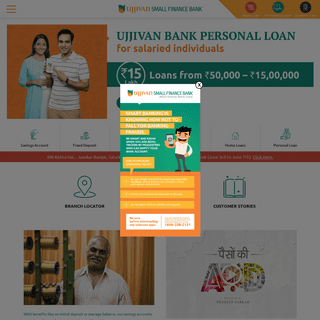 Ujjivan Small Finance Bank - Better Banking. Better Living