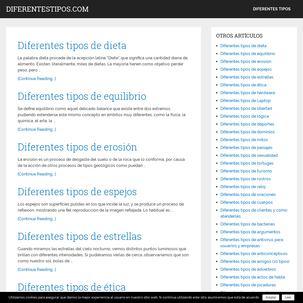 A complete backup of diferentestipos.com