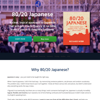 80/20 Japanese - Learn smarter, start speaking today, and get to fluency fast
