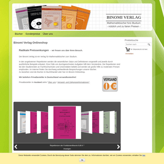 Binomi Verlag Onlineshop