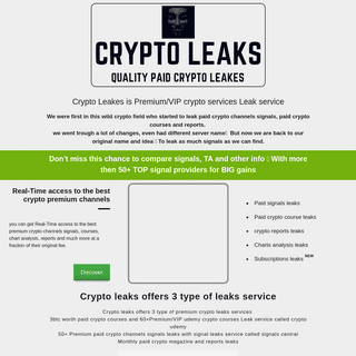 A complete backup of cryptoleaks.trade