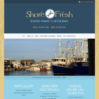 Point Pleasant, New Jersey Restaurant | Home | Shore Fresh Seafood Market