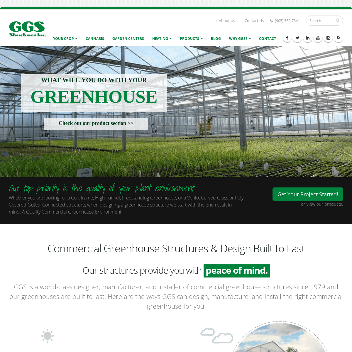 Commercial Greenhouse Structures, Design & Construction | GGS