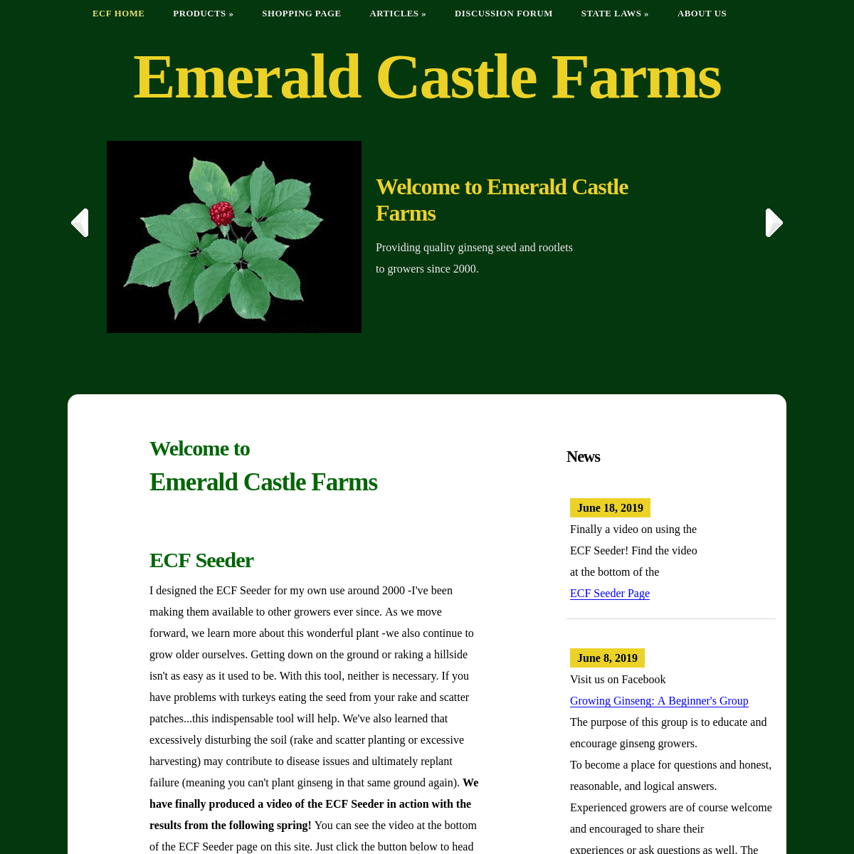 A complete backup of emeraldcastlefarms.com