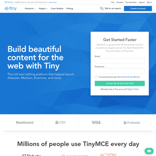 The Most Advanced WYSIWYG HTML Editor | TinyMCE