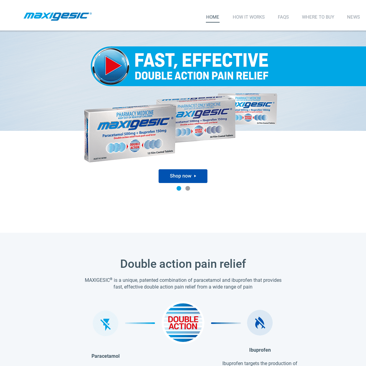 Fast and effective relief from a wide range of pain | Maxigesic Australia