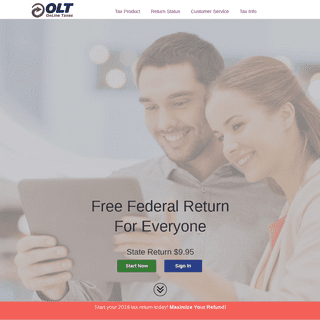OnLine Taxes at OLT.COM - Federal and State taxes Online