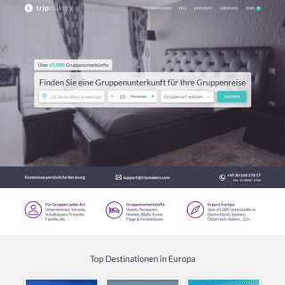 tripmakery |  Gruppenunterkünfte & Gruppenhotels in ganz Europa