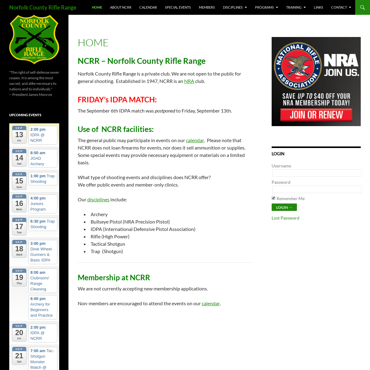 NCRR - Norfolk County Rifle Range - A private club in Chesapeake, VA