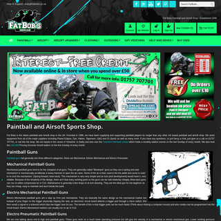 Paintball Guns | Airsoft Guns | Paintball Shop | Fat Bobs