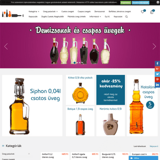 Vásárolj pálinkás üveget palackáruházunkból - Üvegpalack webáruház