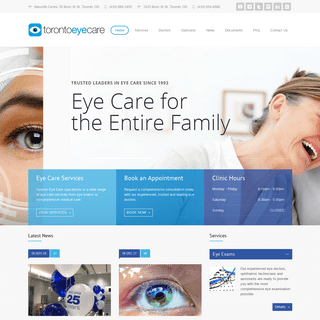 Toronto Eye Care | Toronto's Comprehensive Eye Care Clinic