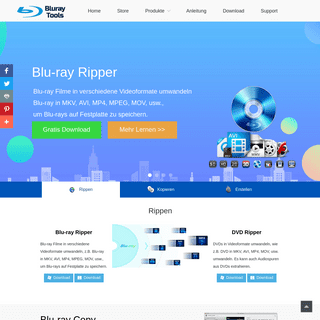 Blu-ray Ripper, Blu-ray Brennprogramme, Blu-ray Kopierprogramme, Blu-ray Tools für Windows und Mac Benutzer