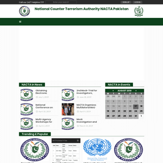 NACTA – National Counter Terrorism Authority NACTA Pakistan