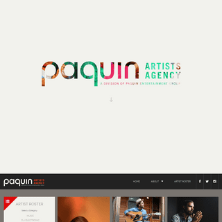 Paquin Artists Agency, booking agency for over 150 award-winning artists