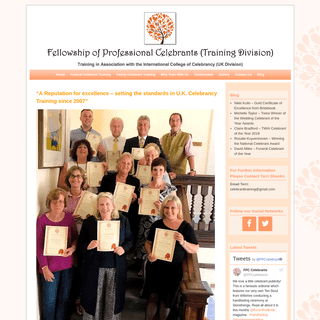 Home - Fellowship of Professional Celebrants Training Division
