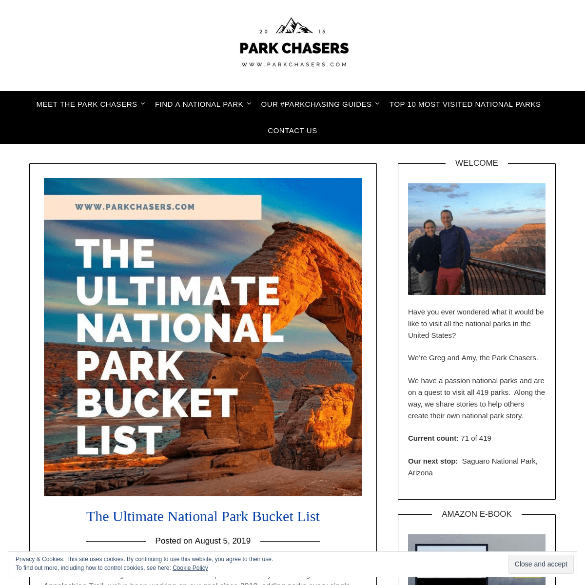 Park Chasers - Travel Along One Couple's Quest to Visit all 419 National Parks