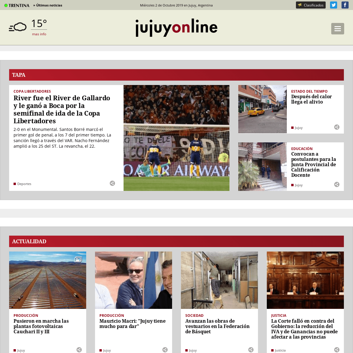 Jujuy Online Noticias -  Noticias de Jujuy