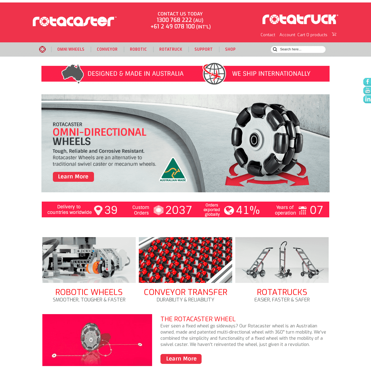 Multi Directional and Omni Wheels - Rotacaster - The Wheel 2.0