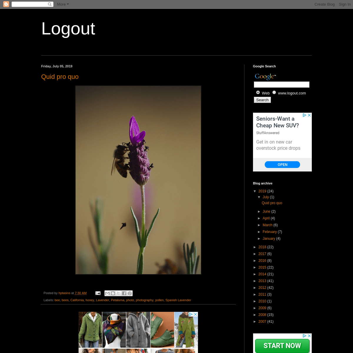 A complete backup of logout.com