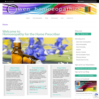 Owen Homeopathic Remedies, Homoeopathics Kits, Supplies & Products, Australia