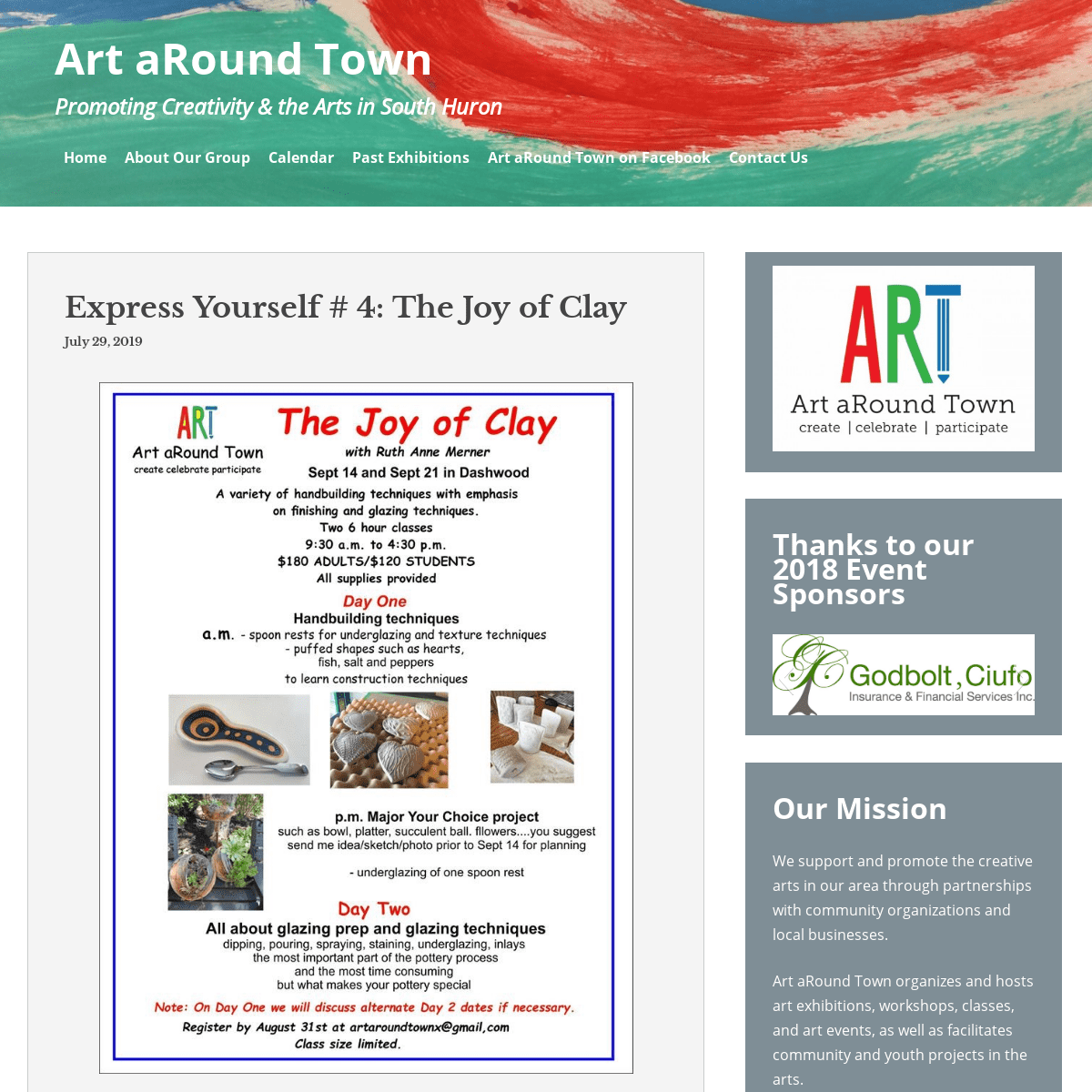 Art aRound Town – Promoting Creativity & the  Arts in South Huron