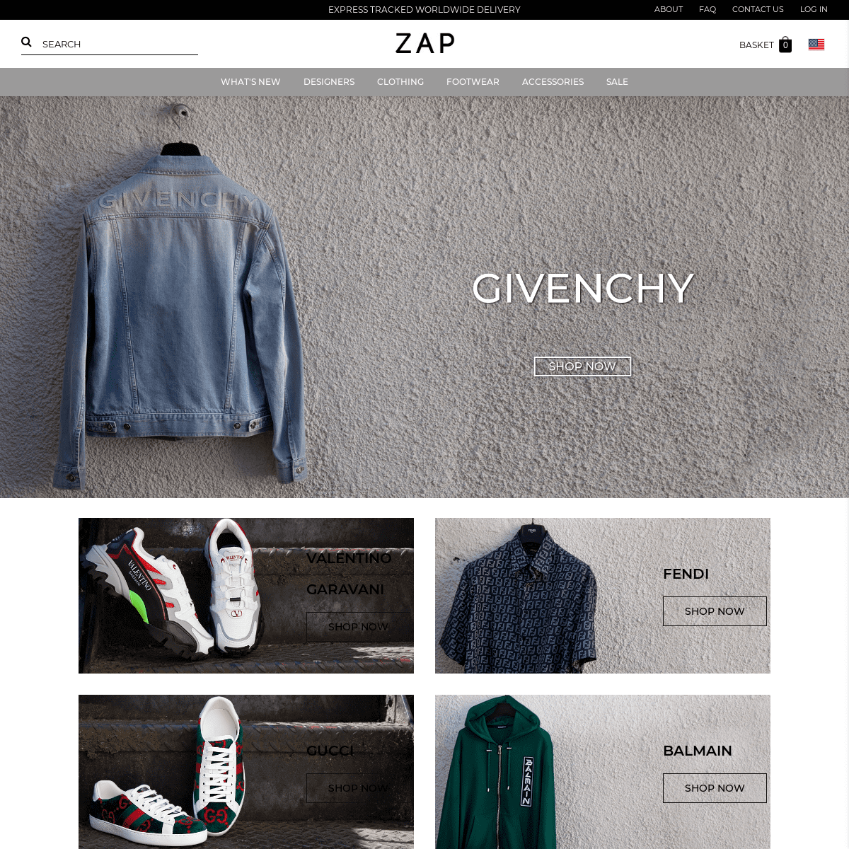 ZAP Clothing | The Finest Designer Clothing For Men