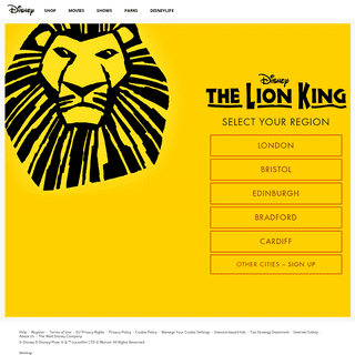 Get Tickets for The Lion King from the Official Disney Website 
