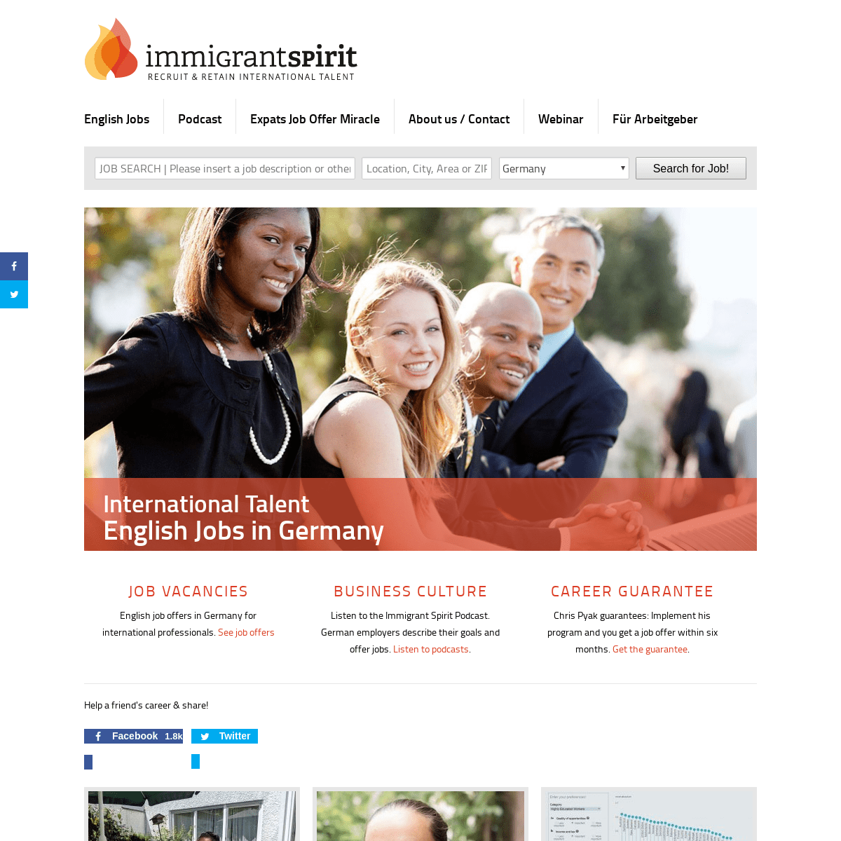 Homepage - Immigrant Spirit GmbH